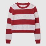 Studio Red Striped Print Cotton Jersey Pepe Jeans L20F2F1402 Girl