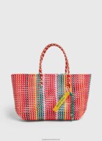 Studio Red Woven Plastic Tote Bag Pepe Jeans L20F2F720 Women - Image 2