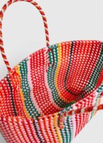 Studio Red Woven Plastic Tote Bag Pepe Jeans L20F2F720 Women - Image 4