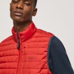 Studio Red Zip Fastened Padded Waistcoat Pepe Jeans L20F2F843 Men