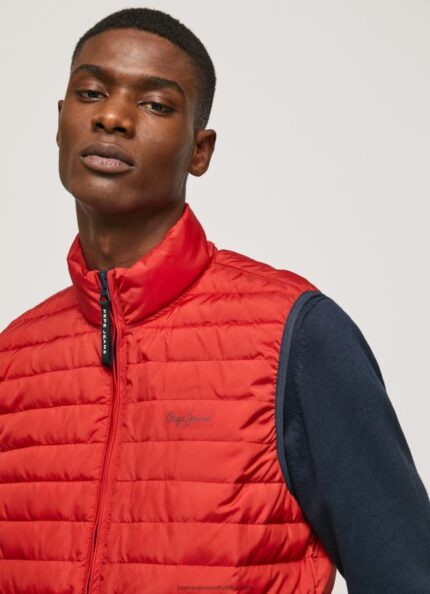Studio Red Zip Fastened Padded Waistcoat Pepe Jeans L20F2F843 Men