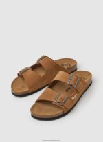 Tan Bio Suede Sandals Pepe Jeans L20F2F1273 Men - Image 3
