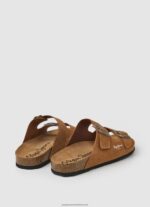 Tan Bio Suede Sandals Pepe Jeans L20F2F1273 Men - Image 4