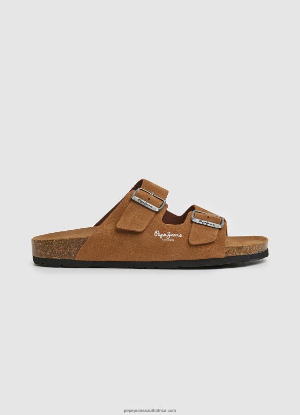 tan_bio_suede_sandals_pepe_jeans_l20f2f1273_men.jpg Tan Bio Suede Sandals Pepe Jeans L20F2F1273 Men - Image 1