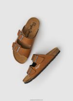 Tan Double Kansas Anatomical Sandals Pepe Jeans L20F2F1281 Men - Image 2