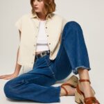 Tan Taffy Day Leather Sandals Pepe Jeans L20F2F645 Women