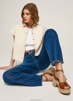Tan Taffy Day Leather Sandals Pepe Jeans L20F2F645 Women