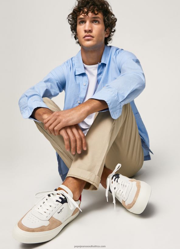 tan_yogi_street_leather_sneakers_pepe_jeans_l20f2f1170_men.jpg Tan Yogi Street Leather Sneakers Pepe Jeans L20F2F1170 Men - Image 1