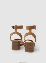 Tobacco Altea Smart Suede Sandals Pepe Jeans L20F2F642 Women - Image 4