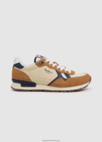 Tobacco Brit Combined Sneakers Pepe Jeans L20F2F1179 Men - Image 2