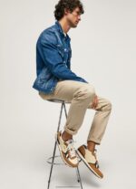 Tobacco Brit Combined Sneakers Pepe Jeans L20F2F1179 Men