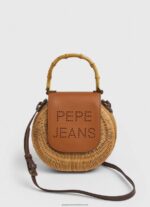 Tobacco Handmade Wicker Handbag Pepe Jeans L20F2F716 Women - Image 2