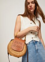 Tobacco Handmade Wicker Handbag Pepe Jeans L20F2F716 Women