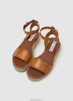 Tobacco Kate Emboed Wedge Sandals Pepe Jeans L20F2F677 Women - Image 2