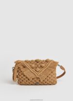 Tobacco Leather Shoulder Bag Pepe Jeans L20F2F746 Women - Image 4
