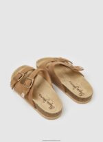 Tobacco Oban Etnic Leather Sandals Pepe Jeans L20F2F673 Women - Image 4