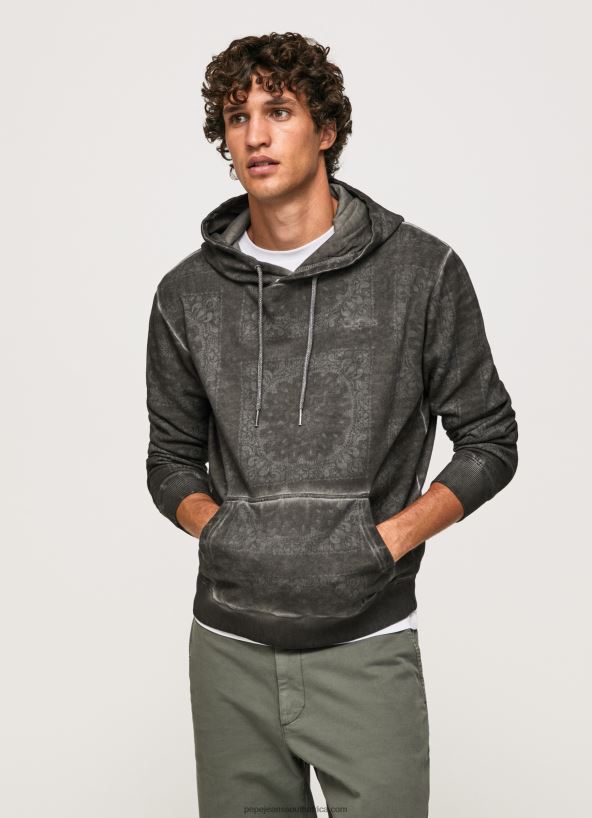 washed_black_bandana_cotton_jumper_pepe_jeans_l20f2f893_men.jpg Washed Black Bandana Cotton Jumper Pepe Jeans L20F2F893 Men - Image 1