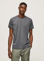 Washed Black Embroidered Logo T-Shirt Pepe Jeans L20F2F976 Men - Image 3