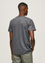 Washed Black Embroidered Logo T-Shirt Pepe Jeans L20F2F976 Men - Image 4