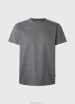 Washed Black Embroidered Logo T-Shirt Pepe Jeans L20F2F976 Men - Image 5
