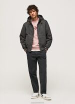 Washed Black Fleece Lining Jacket Pepe Jeans L20F2F836 Men - Image 2