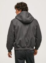 Washed Black Fleece Lining Jacket Pepe Jeans L20F2F836 Men - Image 4
