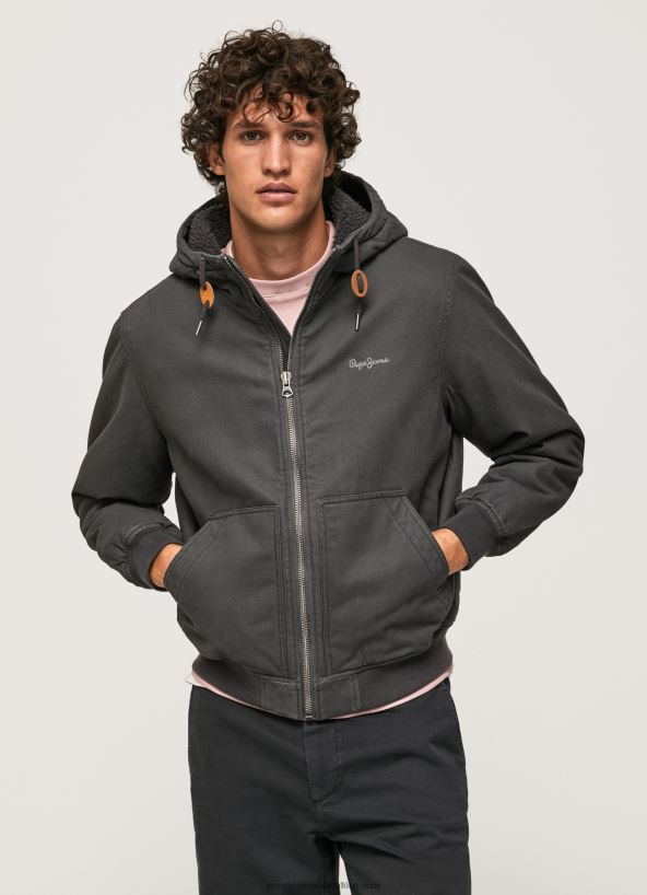 washed_black_fleece_lining_jacket_pepe_jeans_l20f2f836_men.jpg Washed Black Fleece Lining Jacket Pepe Jeans L20F2F836 Men - Image 1