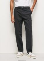 Washed Black Loose Fit Chino Pants Pepe Jeans L20F2F1103 Men - Image 2