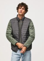 Washed Black Padded Down Jacket Pepe Jeans L20F2F837 Men