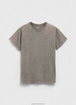 Washed Black Printed Logo Cotton T-Shirt Pepe Jeans L20F2F927 Men - Image 5