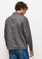 Washed Black Relaxed Fit Twill Overshirt Pepe Jeans L20F2F1047 Men - Image 4