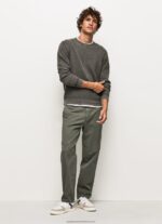 Washed Black Waffle Knit Cotton Jersey Pepe Jeans L20F2F854 Men - Image 2