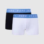 White 2Pack Stretchy Cotton Boxers Pepe Jeans L20F2F1146 Men