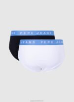 White 2Pack Stretchy Cotton Briefs Pepe Jeans L20F2F1149 Men - Image 2