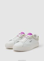 White Adams Ari Basic Sneakers Pepe Jeans L20F2F592 Women - Image 3
