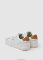 White Adams Basic Leather Sneakers Pepe Jeans L20F2F585 Women - Image 4