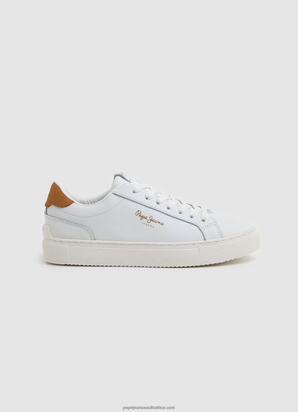 white_adams_basic_leather_sneakers_pepe_jeans_l20f2f585_women.jpg White Adams Basic Leather Sneakers Pepe Jeans L20F2F585 Women - Image 1