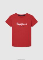 White All Over Printed T-Shirt Pepe Jeans L20F2F1627 Boy - Image 4