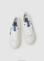 White Allen Flag Vulcanized Sneakers Pepe Jeans L20F2F1562 Boy - Image 2