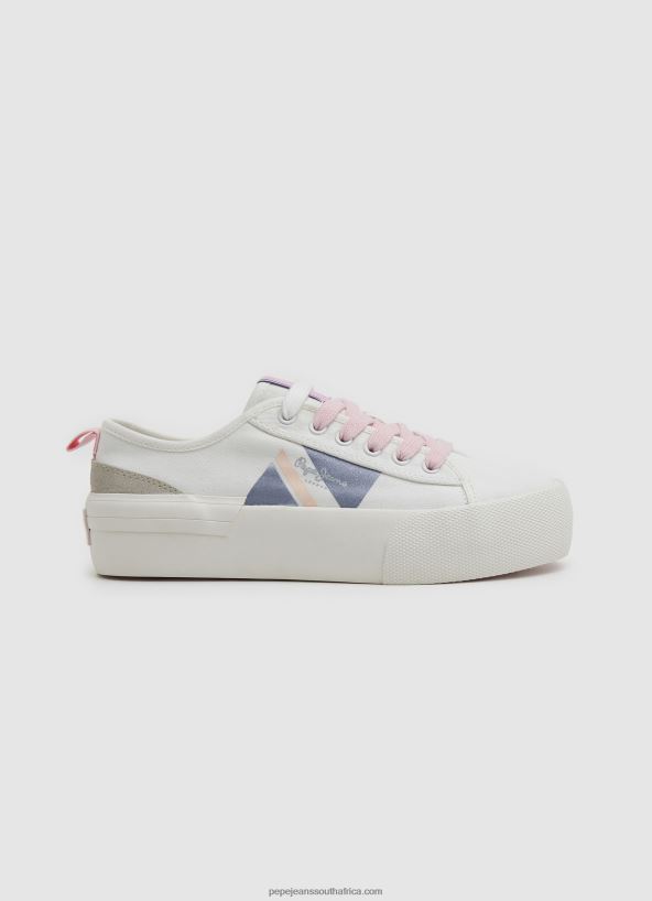 white_allen_flag_vulcanized_sneakers_pepe_jeans_l20f2f620_women.jpg White Allen Flag Vulcanized Sneakers Pepe Jeans L20F2F620 Women - Image 1