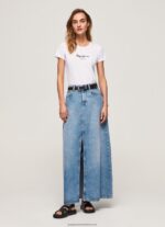 White Basic Logo T-Shirt Pepe Jeans L20F2F416 Women - Image 2