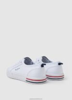 White Brady Basic Sneakers Pepe Jeans L20F2F1560 Boy - Image 4