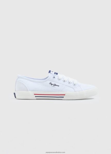White Brady Basic Sneakers Pepe Jeans L20F2F636 Women