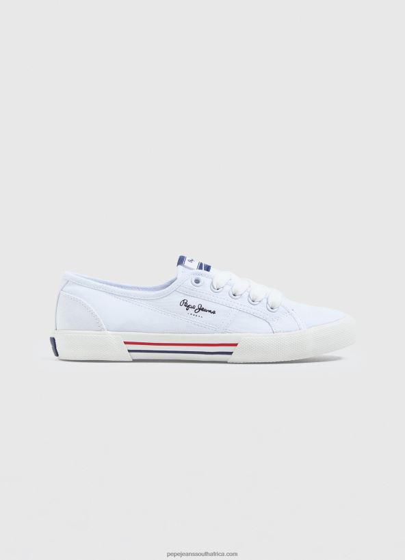white_brady_basic_sneakers_pepe_jeans_l20f2f636_women.jpg White Brady Basic Sneakers Pepe Jeans L20F2F636 Women - Image 1