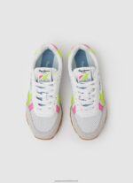 White Brit Neon Combined Sneakers Pepe Jeans L20F2F1316 Girl - Image 2