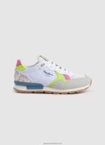 White Brit Neon Combined Sneakers Pepe Jeans L20F2F1316 Girl