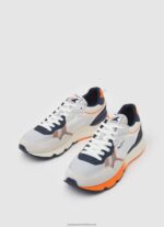 White Brit Pro Neon Combined Sneakers Pepe Jeans L20F2F1221 Men - Image 3