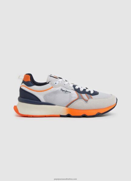 White Brit Pro Neon Combined Sneakers Pepe Jeans L20F2F1221 Men