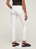 White Classic Skinny Trousers Pepe Jeans L20F2F299 Women - Image 4