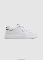 White Eaton Part Leather Sneakers Pepe Jeans L20F2F1208 Men